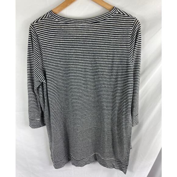 FOIL Linen Striped Tunic Top Size Small - Picture 6 of 6
